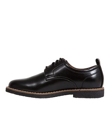 Deer Stags Boys' Zander Lace-up Dress Comfort Oxford- Black/Black - 4 Big Kid Big Kid Medium