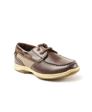 image of Deer Stags Little and Big Boys Jay Classic Dress Comfort Lace-Up Boat Shoe