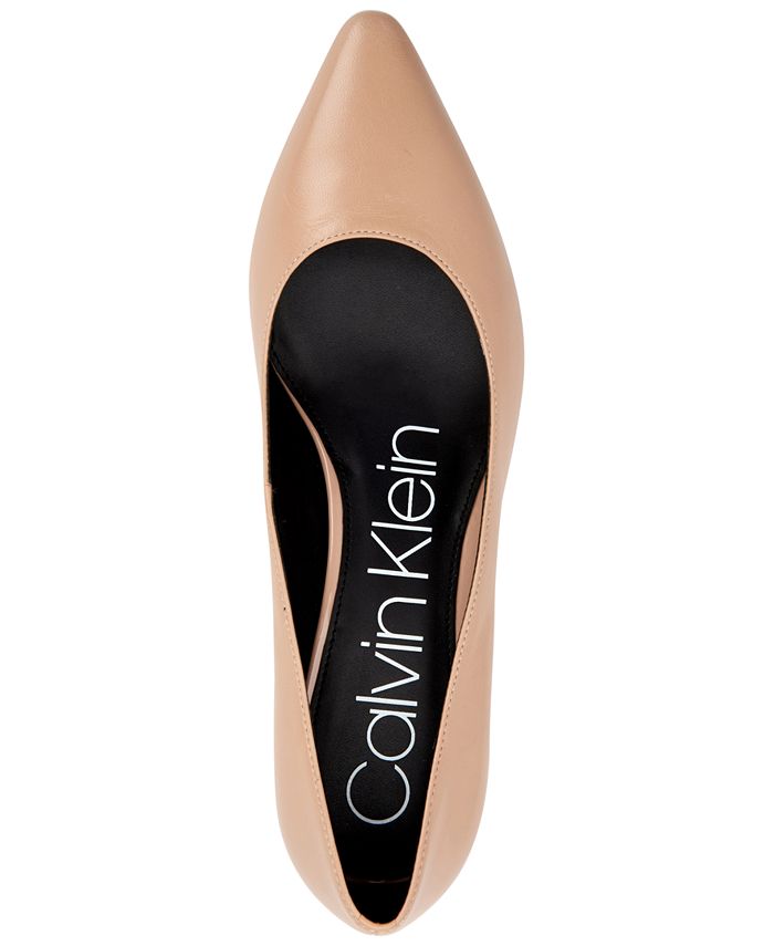 Calvin Klein Womens Nita Almond Toe Pumps And Reviews Heels And Pumps