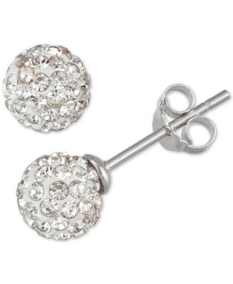 3-Pc. Set Cultured Freshwater Pearl & Crystal Fireballs Pendant Necklace & 2-Pr. Matching Stud Earrings