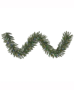 Vickerman 9 ft Durango Spruce Artificial Christmas Garland With 100 Multi-Colored Led Lights