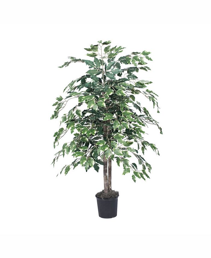 Vickerman 4' Artificial Variegated Ficus Bush Macy's