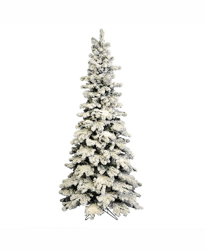 Vickerman 5 ft Flocked Kodiak Spruce Artificial Christmas Tree Unlit ...