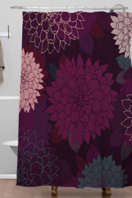 burgundy shower curtain