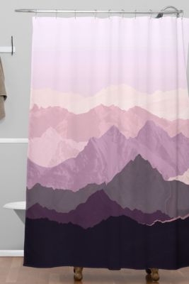 plum shower curtain