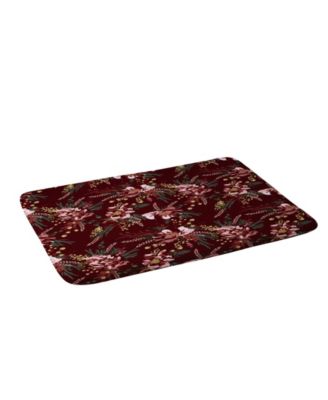 burgundy bath mat