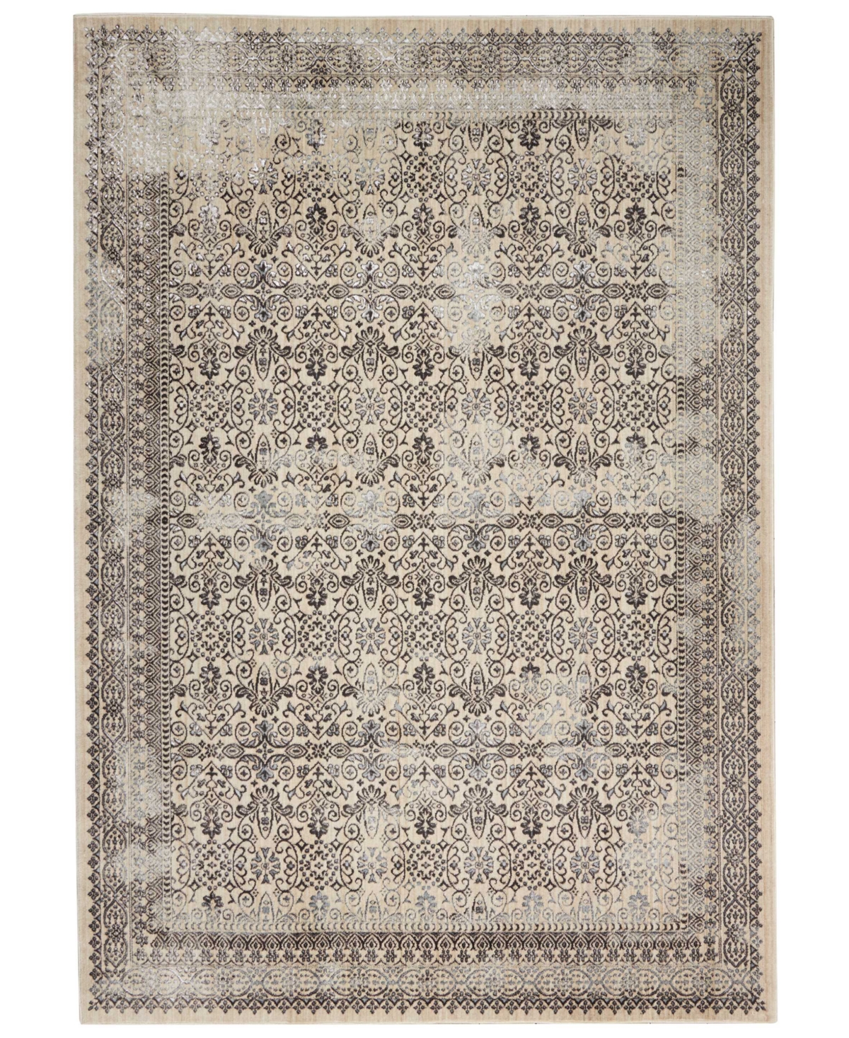 kathy ireland Home KI34 Silver Screen KI342 Gray 5'3in x 7'3in Area Rug - Gray