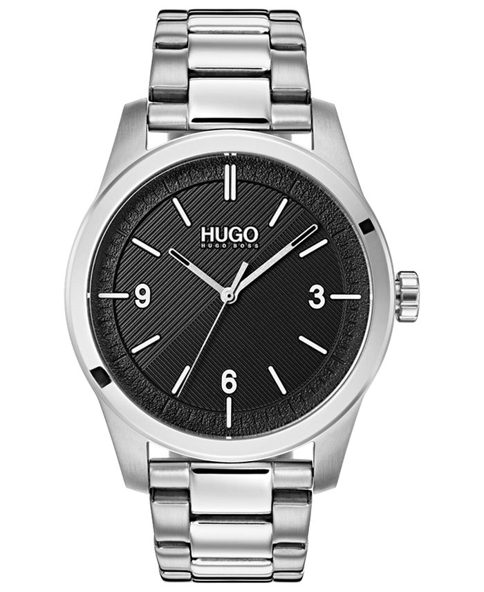 HUGO - Men's #Create Stainless Steel Bracelet Watch 40mm