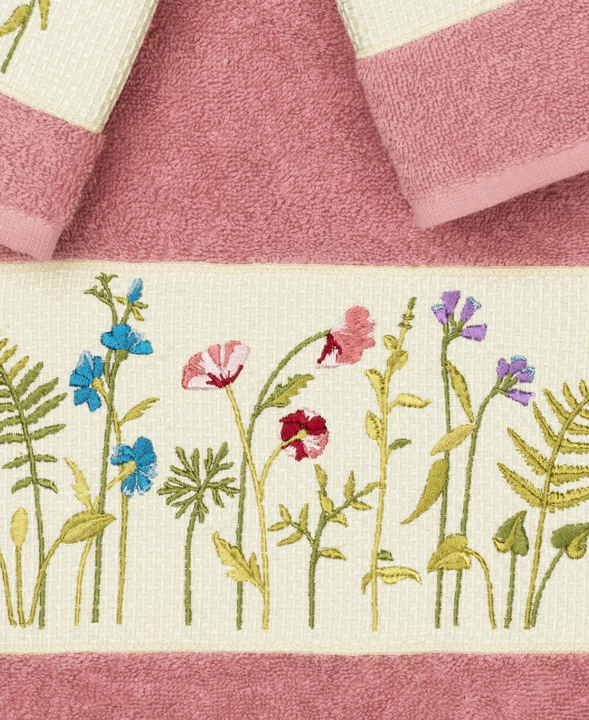 Linum Home Serenity 3-pc. Embellished Towel Set Bedding