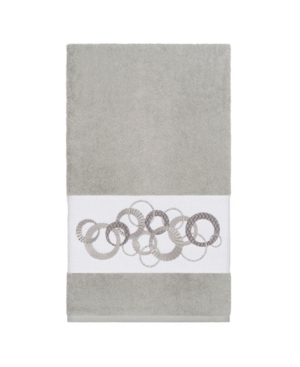 Linum Home Annabelle Embellished Bath Towel In Light Grey