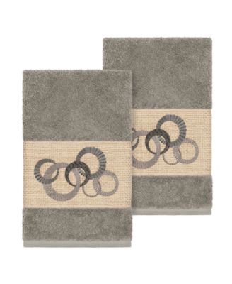 Annabelle 2-Pc. Embellished Hand Towel Set