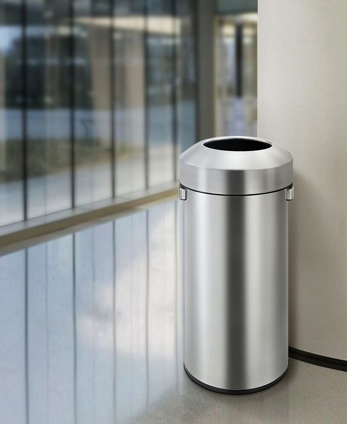 EKO Urban Commercial 60L Round Open Top Trash Can Macy's