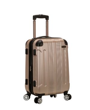 Rockland Sonic 20" Expandable Hardside Carry On Spinner Suitcase - Champagne, Beige