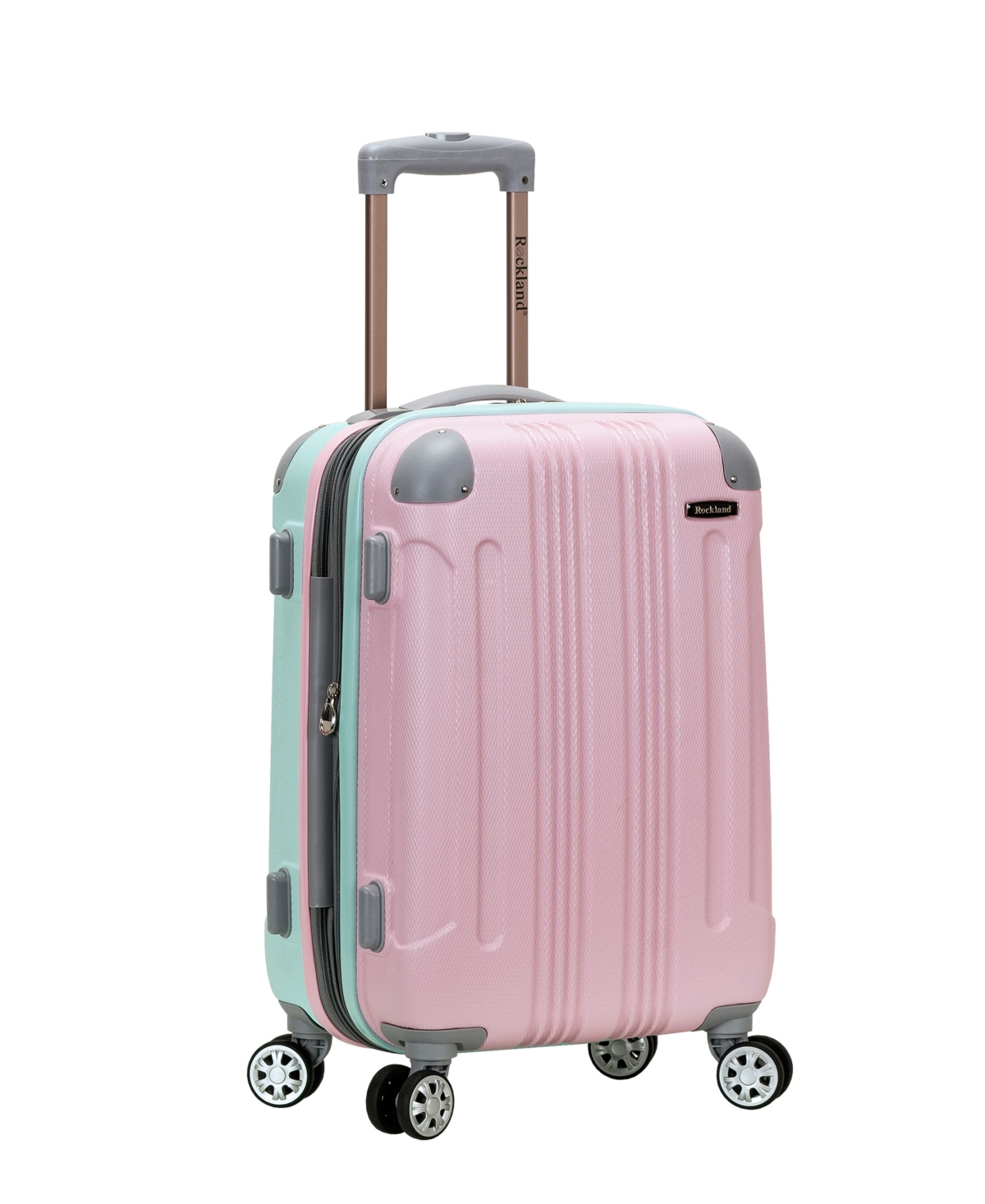 Rockland Sonic 20" Hardside Carry-on Spinner In Two-tone Pink  Mint