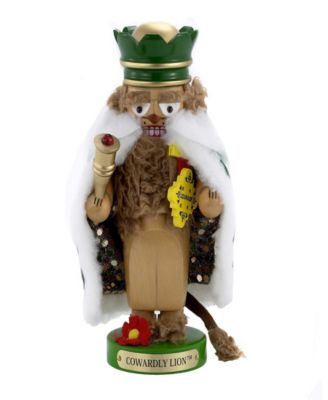 Kurt Adler - 11 Inch Steinbach Chubby Wizard of Oz Cowardly Lion Nutcracker