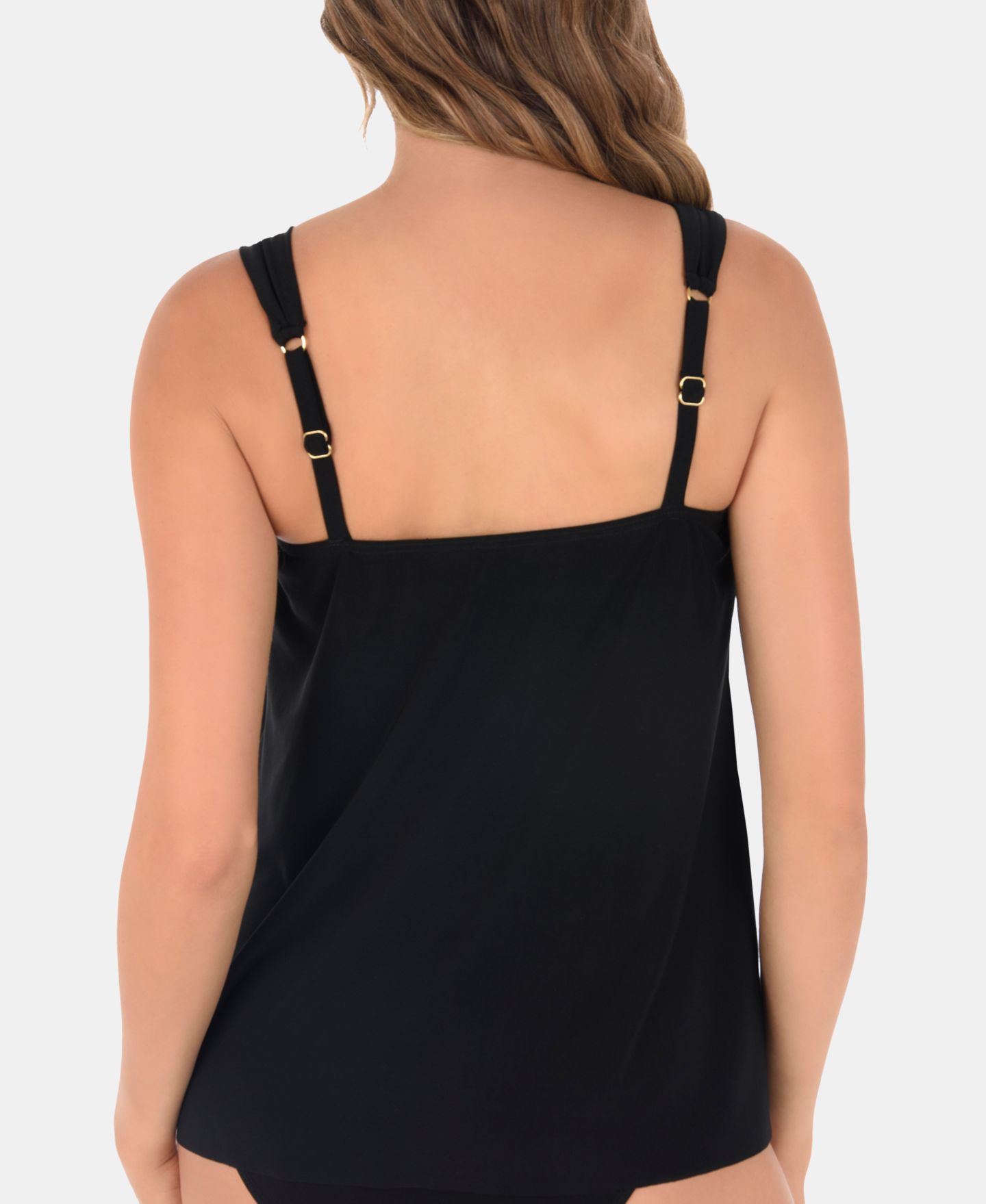 Верх бикини DD Tankini, на косточках — Miraclesuit, цвет: Чёрный — фото 2