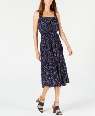 Michael Kors - Printed Belted Dress