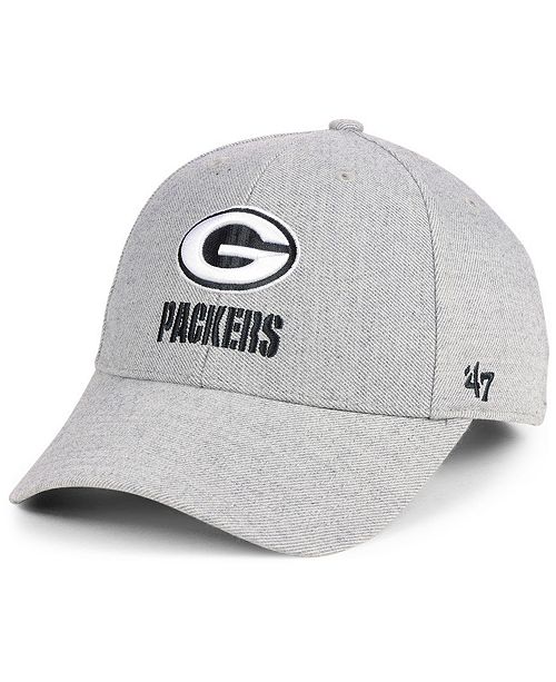 47 Brand Green Bay Packers Heathered Black White Mvp Adjustable Cap Reviews Sports Fan Shop By Lids Men Macy S