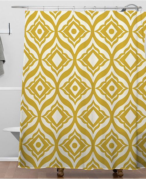 Deny Designs Heather Dutton Trevino Yellow Shower Curtain Reviews Shower Curtains Bed Bath Macy S