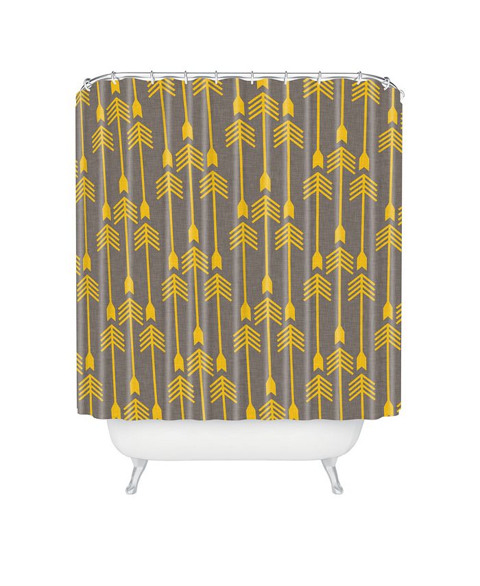 Deny Designs Holli Zollinger Yellow Arrow Shower Curtain Macy's