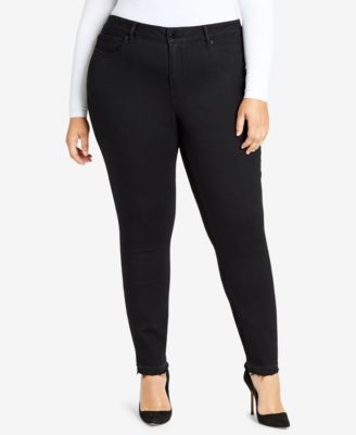 women's plus size black jeans