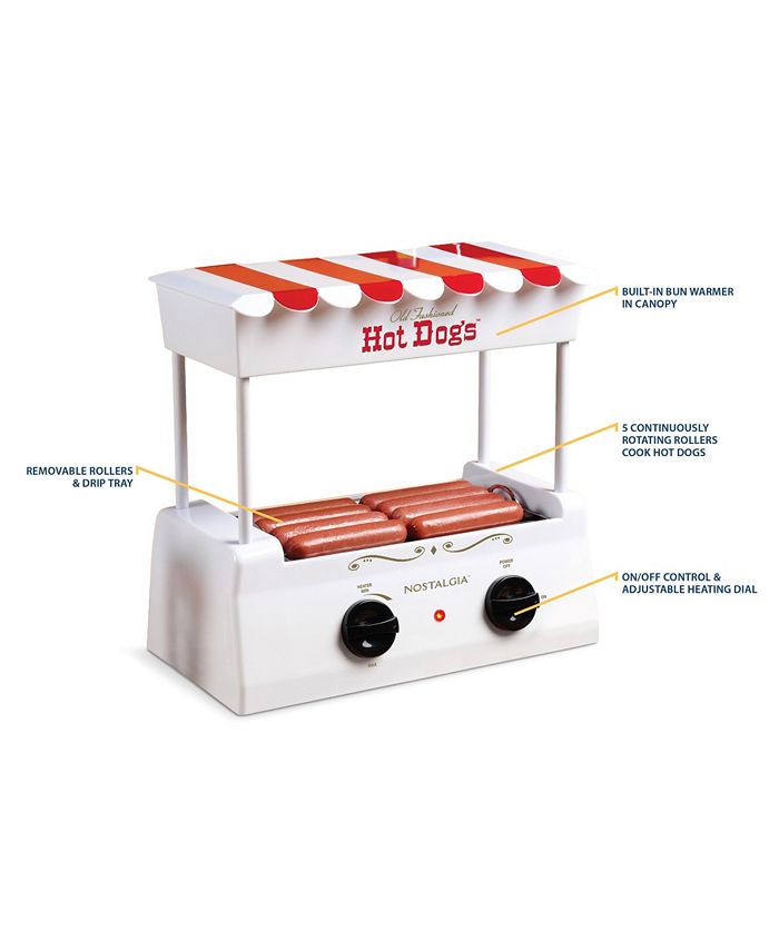 Nostalgia Hot Dog Roller And Bun Warmer Macy