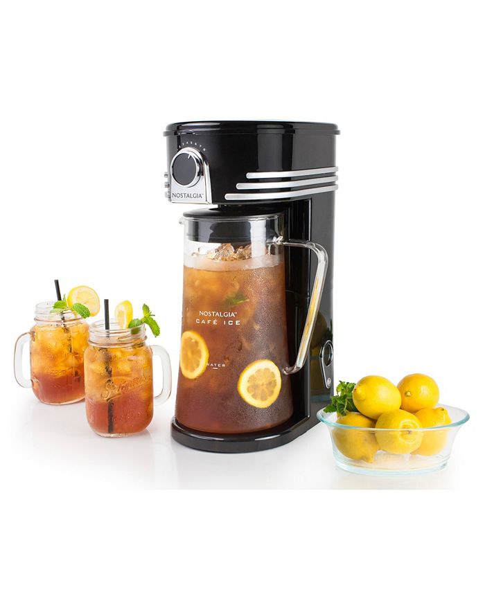 Nostalgia CI3BK Café' Ice 3Quart Iced Coffee and Tea Brewing System