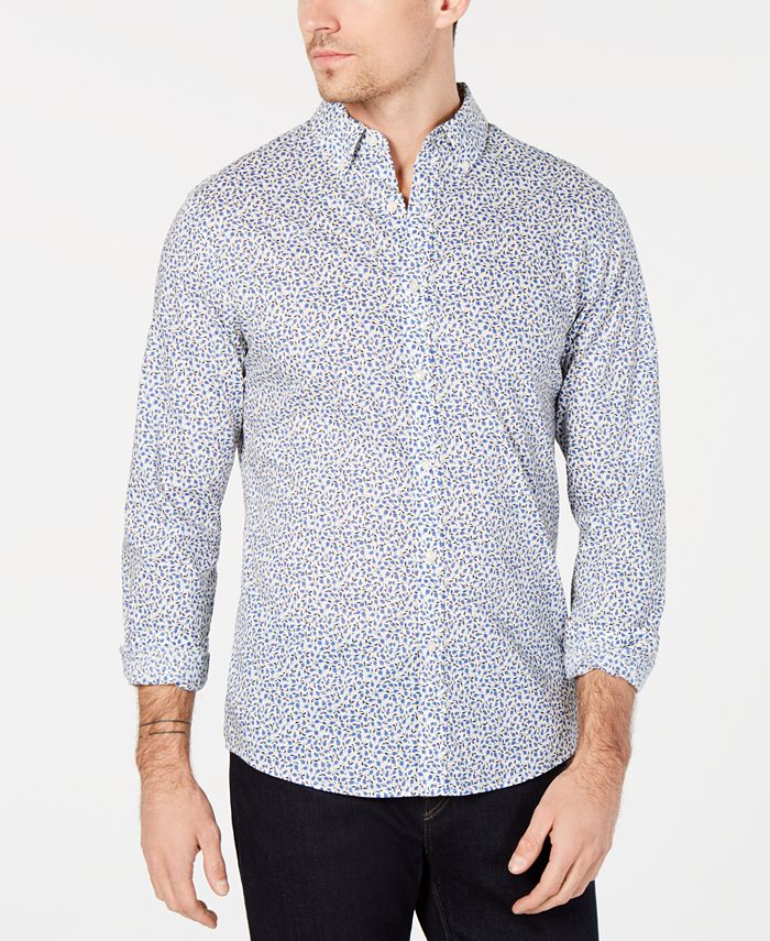 Michael Kors Men's Woven Printed Shirt, Created for Macy's - Macy's