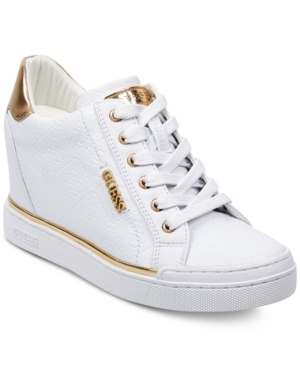 UPC 192851804538 product image for Guess Women's Flowurs Wedge Sneakers Women's Shoes | upcitemdb.com