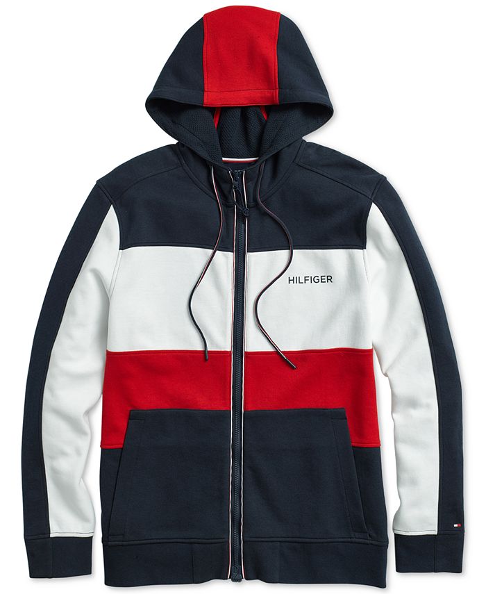 Tommy Hilfiger Men's Cunningham Hoodie with Magnetic Zipper - Macy's