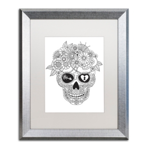 Trademark Global Hello Angel 'lost Love Sugar Skull' Matted Framed Art, 16" X 20" In Open Misce
