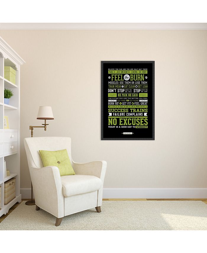 Amanti Art Gym Motivational Framed Art Print Macy's