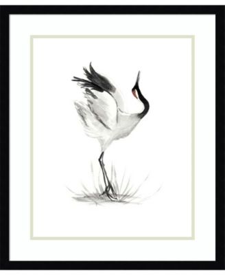 Amanti Art - Japanese Cranes I 22x26 Framed Art Print