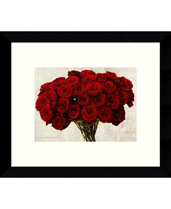 Amanti Art Red Gold Framed Art Print Macy's