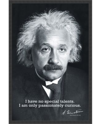 Amanti Art - Einstein Curiosity- 25x37 Framed Art Print