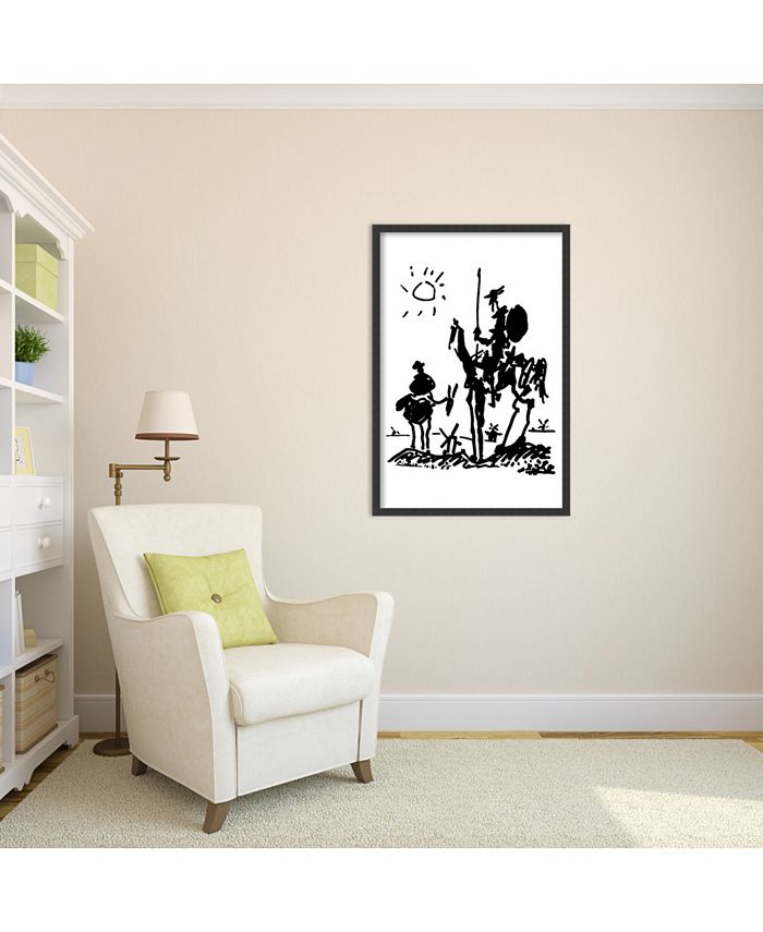 Amanti Art - Don Quixote by Pablo Picasso- 25x37 Framed Art Print