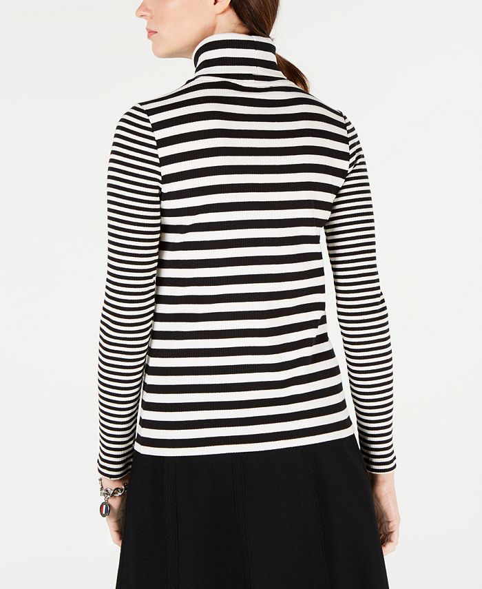 Tommy hilfiger striped new arrivals turtleneck
