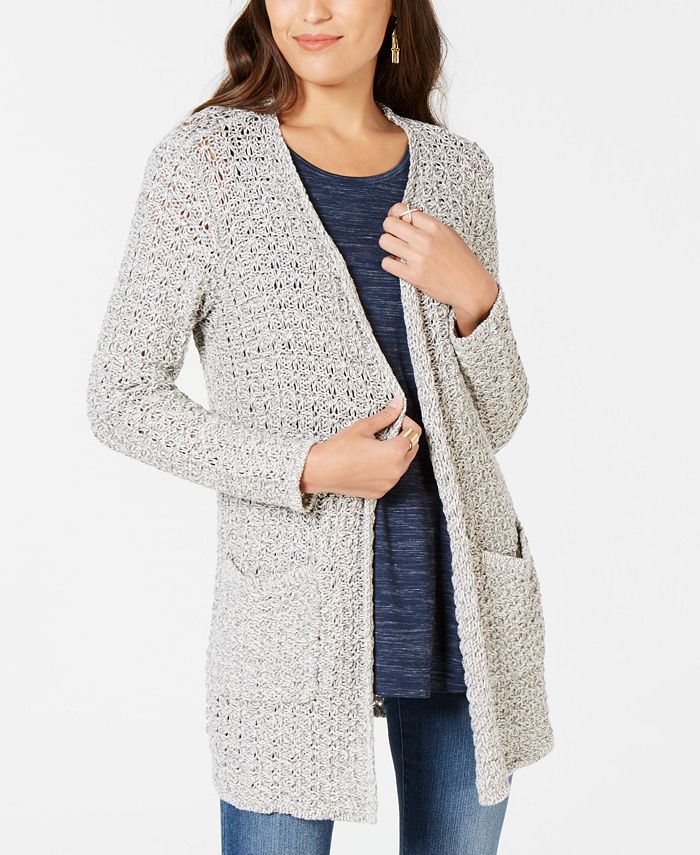 Open Mixed Cardigan
