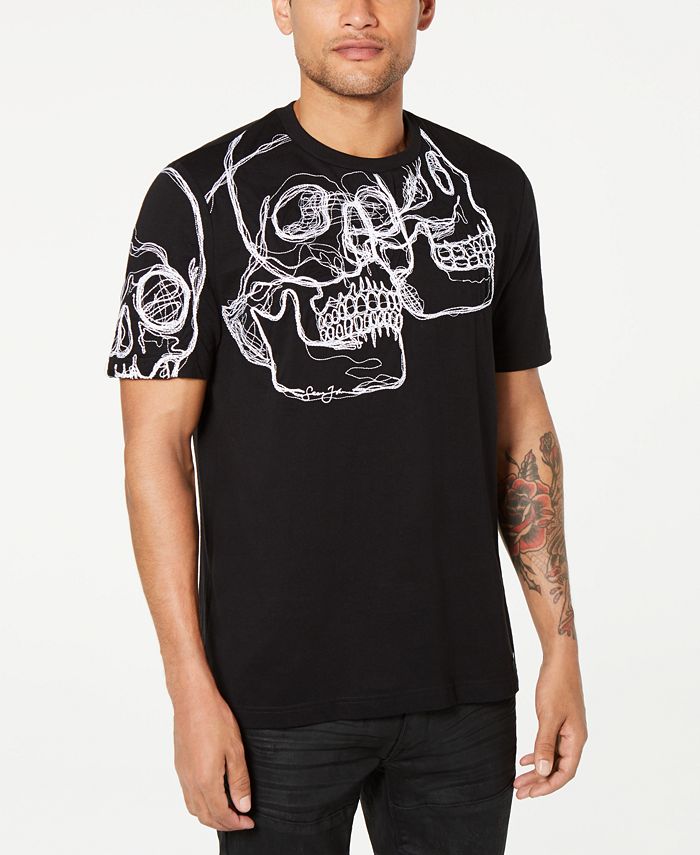 Sean John Men's 3D Skull Graphic T-Shirt - Macy's