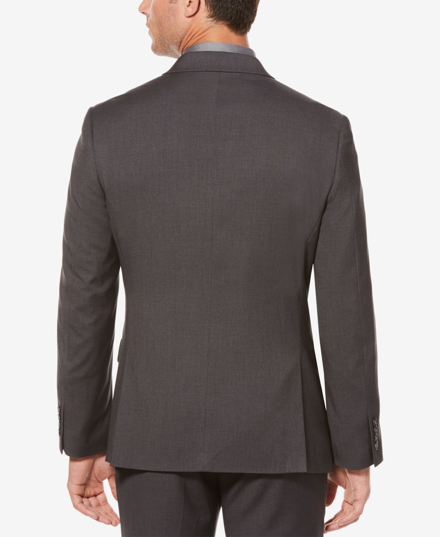 Мужской пиджак Perry Ellis Slim-Fit Suit, цвет: Угольный — фото 2