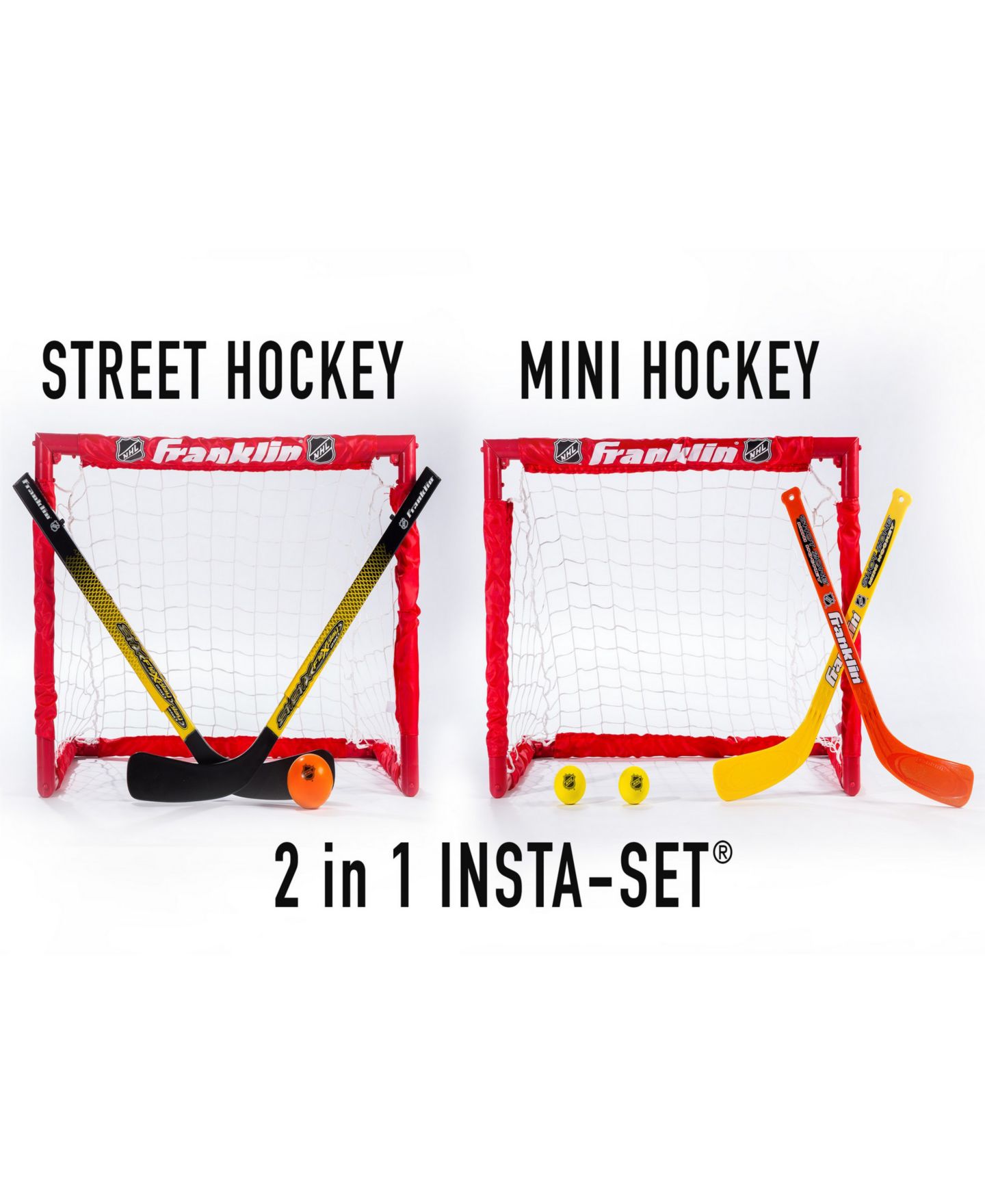 Детские игрушки Franklin Sports 2-in-1 Street Hockey Set, Ages 6+ — фото 2