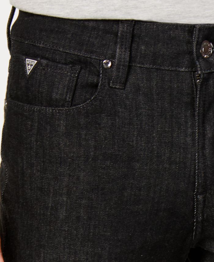 GUESS Men's SlimFit Tapered Blackout Jeans Macy's