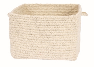 Colonial Mills Chunky Natural Wool Square Braided Basket