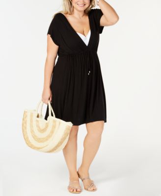 dotti plus size swim cover up