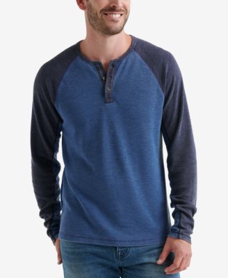 Lucky Brand Mens Thermal Raglan Shirt 