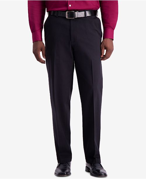 Haggar Men S W2w Pro Classic Fit Performance Stretch Non Iron Flat