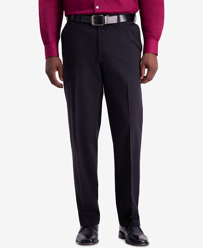 Haggar Men's W2W PRO ClassicFit Performance Stretch NonIron Flat