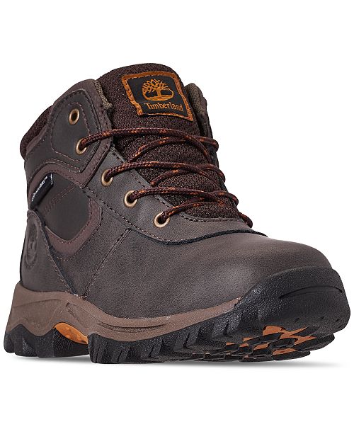 Timberland Little Boys' Mt. Maddsen Mid Waterproof Hiking Boots from Finish Line & Reviews