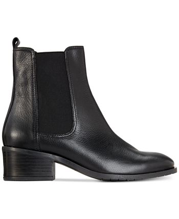 REACTION KENNETH COLE Womens Black Goring Salt Round Toe Chelsea Boot