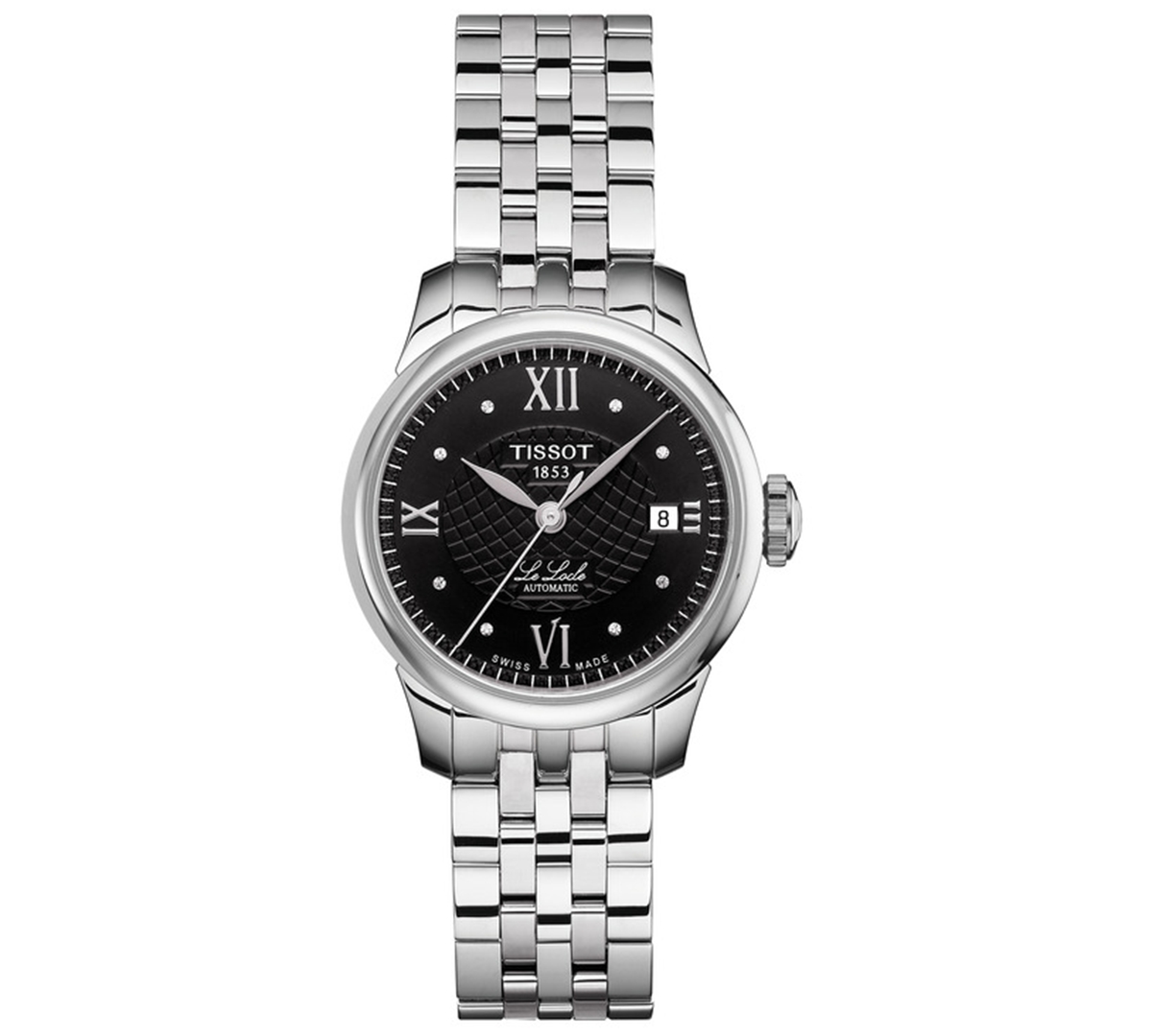 TISSOT WOMEN'S SWISS AUTOMATIC T-CLASSIC LE LOCLE STAINLESS STEEL BRACELET WATCH 25.3MM